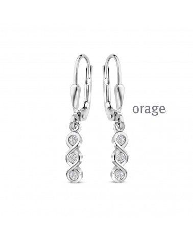 Boucles d'oreilles Orage - Collection argent - Bijouterie Cécile