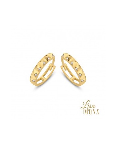 Boucles d'oreilles or jaune 14 carats - Lisa Mona